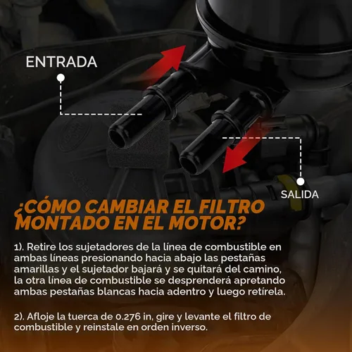 Vista 8 de Yinlowa FD4615 Kit de filtro de combustible diesel para Ford 6.7L Negro