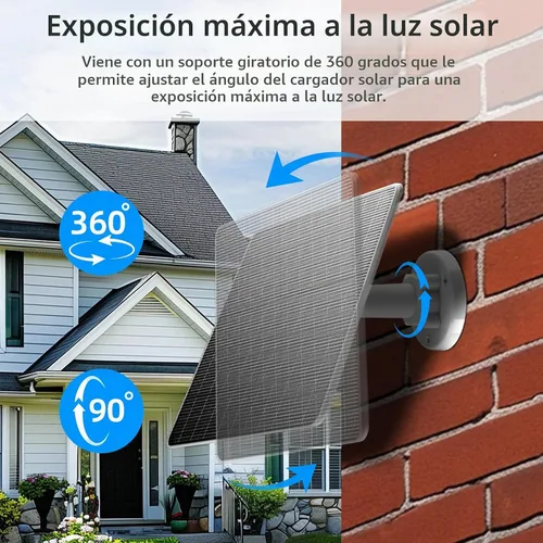 Vista 2 de Cargador de panel solar plegable con carga de puerto USB para smartphone, banco de energía, dispositivos pequeños (2 piezas de 6 W)
