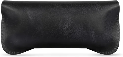Vista 7 de Funda de piel auténtica para gafas y gafas de sol con cierre magnético a presión