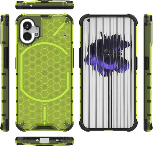 Vista 30 de Funda para Nothing Phone (1) Funda 5G, Funda para Nothing Phone (1) Funda 5G 2 en 1 Funda para teléfono Negro