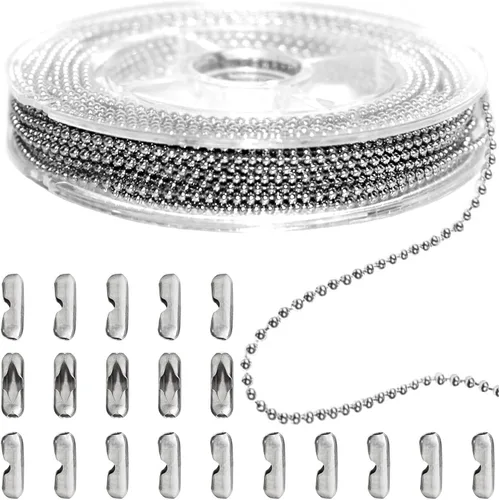 Vista 28 de Jishi Cadena de serpiente de oro de 33 pies de 0.047 in, cadenas para hacer joyas, collares, pulseras, suministros de joyería, hallazgos – Rollo