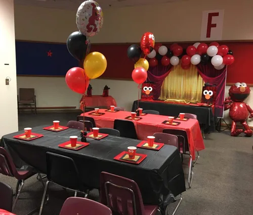 Vista 3 de GYA Telón de fondo rojo dorado para fiesta, 7 x 5 pies, teatro, baile de máscaras, baile de graduación, fondo para niños, familia, negocios