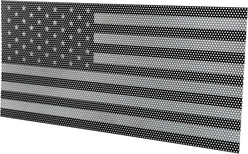 Vista 7 de Hooke Road Inserto de rejilla frontal de malla para Jeep Gladiator JT/Jeep Wrangler JL 2018 2019 2020 2021 2022 2023 2024 2025 – Bandera de Estados