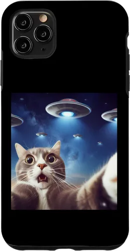 Vista 11 de Funda clásica para iPhone 15 con diseño de gato alienígena