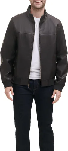 Vista 7 de Tommy Hilfiger Chaqueta bomber de piel sintética para hombre