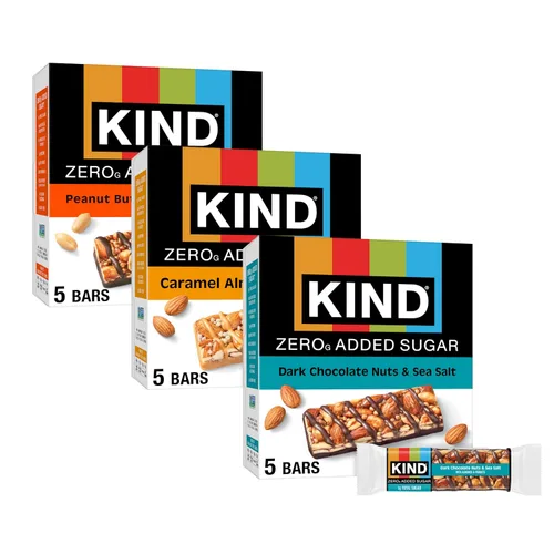 Vista 8 de KIND ZERO - Barras sin azúcar añadida, mantequilla de maní y chocolate oscuro, aperitivos aptos para ceto, libres de gluten, con 0.18 oz