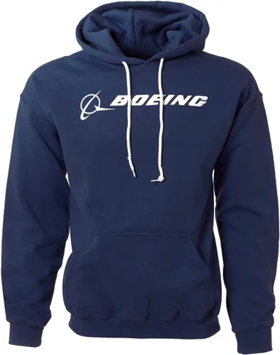 Vista 3 de Boeing Sudadera con capucha con logotipo de Negro