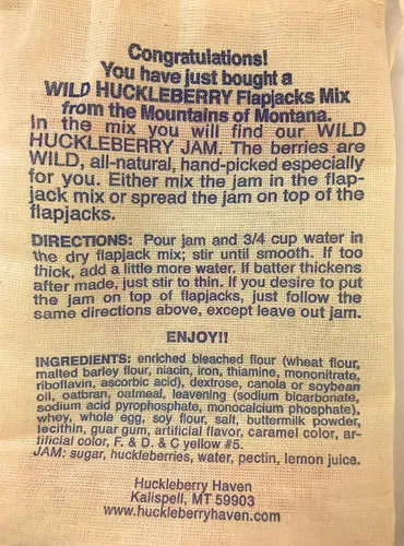 Vista 4 de Huckleberry Haven Pancake Mix Flap Jacks 12 onzas