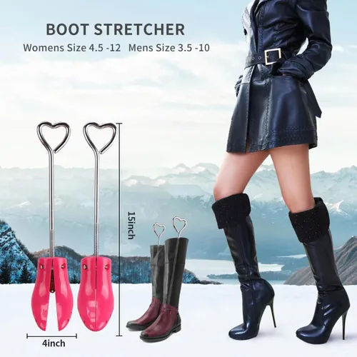 Vista 3 de Estirador de zapatos para hombres y mujeres, expansor de zapatos de 4 vías, resuelve los problemas de juanetes y otros problemas de pies causados