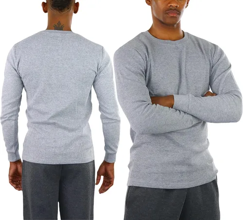 Vista 5 de ToBeInStyle - Camiseta térmica de manga larga, pesada o de peso medio, para hombre