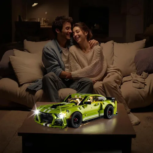 Vista 6 de Kyglaring Kit de luces LED compatible con Lego Mustang Shelby GT500 Technic 42138 bloques de construcción de automóvil, accesorios de iluminación