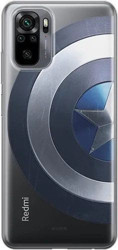 Vista 13 de ERT GROUP Funda para Xiaomi REDMI Note 10/10S Original y Oficialmente Licenciada Marvel Patrón Capitán América 002 adaptado de manera óptima a