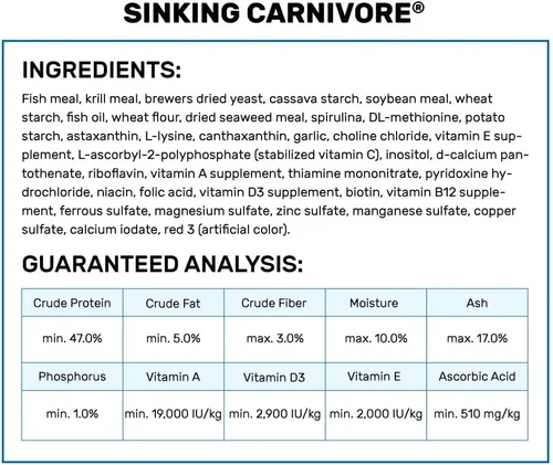 Vista 4 de Hikari Pellets Carnívoros Hundibles para Mascotas, 2.61 Onzas