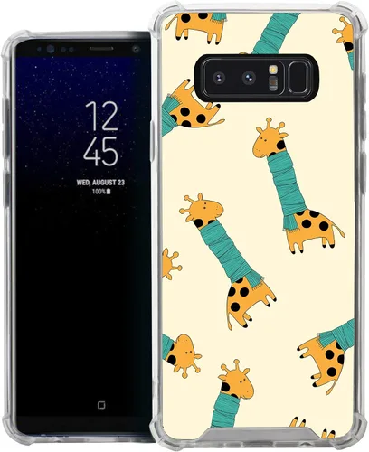 Vista 27 de CasesOnDeck Funda compatible con [Samsung Galaxy Note 8] Note 8, funda delgada y transparente de poliuretano termoplástico flexible con protección