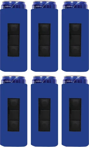 Vista 15 de QualityPerfection Funda magnética delgada para enfriar latas, cerveza/energía, 3 imanes vs 2 imanes, industria estándar, 12 onzas, tamaño delgado