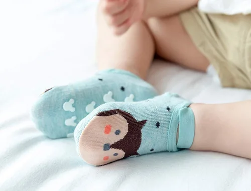 Vista 6 de Calcetines antideslizantes para bebés y niñas de 0 a 36 meses, 6 pares