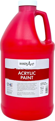 Vista 85 de Handy Art Pintura acrílica, juego de 12 colores, botellas de 16 onzas, acrílico líquido para estudiantes semibrillante, consistencia de flujo