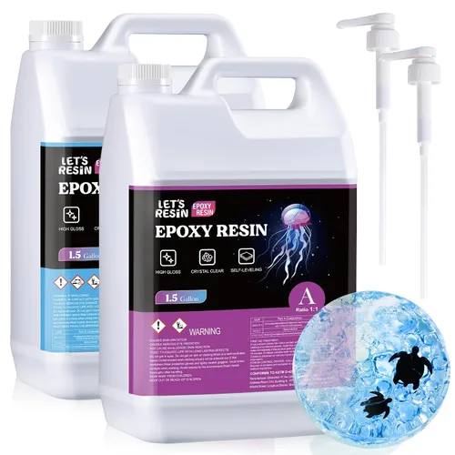 Vista 8 de LET'S RESIN EPOXY RESIN - Resina epoxi de 256 onzas, sin burbujas y epoxi transparente