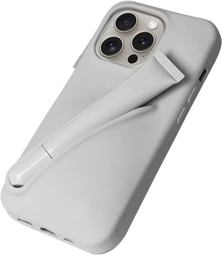 Vista 2 de Funda con soporte de brillo de labios para iPhone 8, funda de brillo de labios, esmalte de labios, elegante funda de silicona para mujeres y niñas