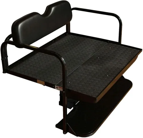 Vista 7 de Performance Plus Carts Club Car DS - Kit de asiento trasero plegable para carrito de golf, compatible con modelos 2000.5 en adelante (negro)