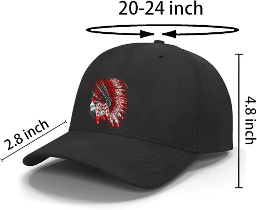 Vista 4 de Gorra de béisbol ajustable para papá, sombrero de algodón no estructurado
