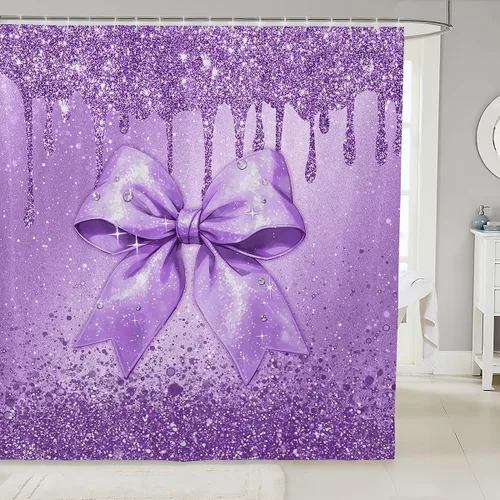 Vista 22 de Cortina de baño de flores de margarita para niños y niñas, cortina de ducha floral para decoración de baño, 72 x 72 pulgadas, retro, floral