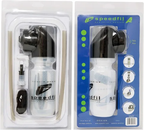 Vista 5 de Speedfil Botella de agua para bicicleta A2, sistema de hidratación manos libres entre brazos con puerto de recarga