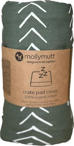 Vista 6 de Molly Mutt Morning - Funda para jaula de perro, 100% algodón orgánico con certificación GOTS para cama de perro o cachorro, duradera, lavable