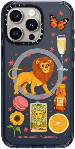 Vista 33 de CASETiFY Funda para iPhone 15 Pro Max, compatible con MagSafe Protección contra caídas de grado militar de 8.2 pies Hortensias azules Nantucket