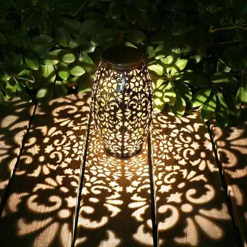 Vista 2 de Farol solar para colgar o mesa al aire libre luz solar para patio patio jardín