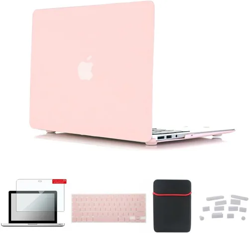Vista 35 de Pack 5 en 1 de carcasa para MacBook Air, de Se7enline, de plástico duro, tacto suave, con protector de teclado de silicón, protector de pantalla