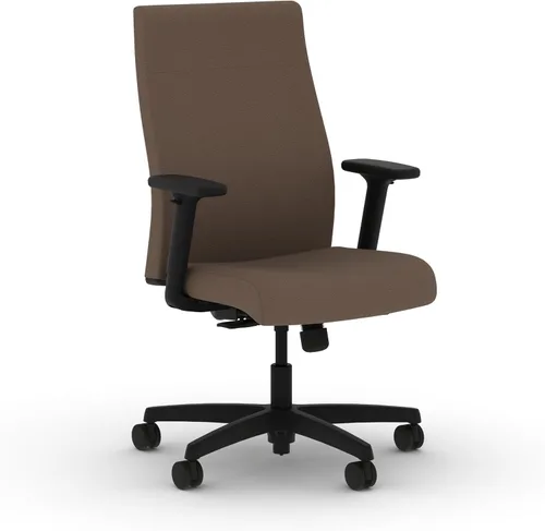 Vista 40 de HON Ignition 2.0 - Silla de oficina de tela, tapizada, brazos ajustables, silla de oficina ergonómica ejecutiva reclinable, con inclinación