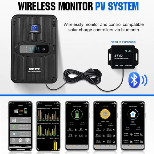 Vista 7 de ECO-WORTHY 1.6KWH Complete Solar Panel Kit 400W 12V for RV Off Grid: 4 * 100W Solar Panels + 40A MPPT Charge Controller +12V 100Ah Lithium Battery +