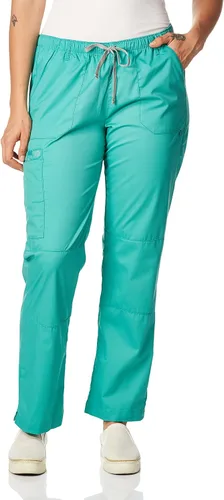 Vista 17 de WonderWink, pantalones elásticos resistentes para mujer de Wonderwork, talla petite plus Negro