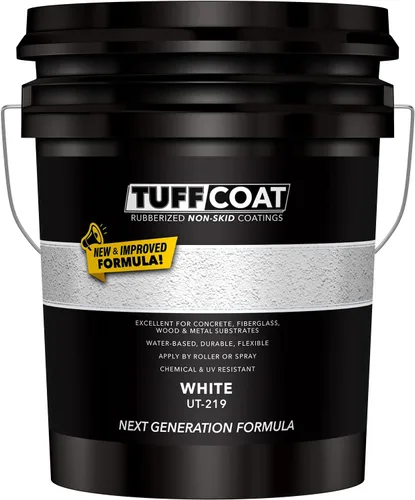 Vista 31 de TUFF Coat UT-100 revestimiento antiderrapante, 1 galón Blanco