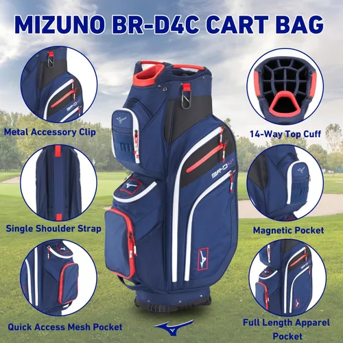 Vista 6 de Mizuno BR-D4C - Bolsa de golf para carrito