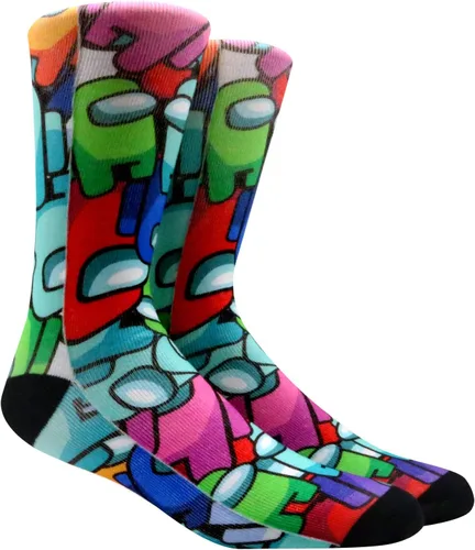 Vista 8 de Divertidos calcetines unisex para hombre, novedosos y locos estampados 3D de compresión largos