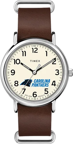Vista 21 de Timex Tribute Correa de cuero de cuarzo NFL Weekender de 1.575 in para hombre