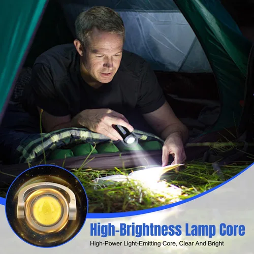 Vista 4 de 2 piezas de linterna portátil recargable brillante para llavero, linterna de 1200 lúmenes impermeable mini EDC llaveros compactos, linterna