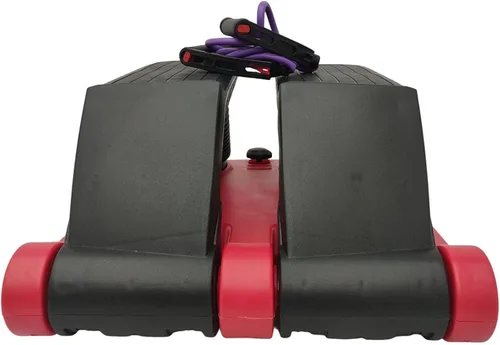 Vista 8 de INTBUYING Mini stepper giratorio para entrenamiento de ejercicio en casa con bandas de resistencia, máquina de pasos silenciosa portátil con monitor
