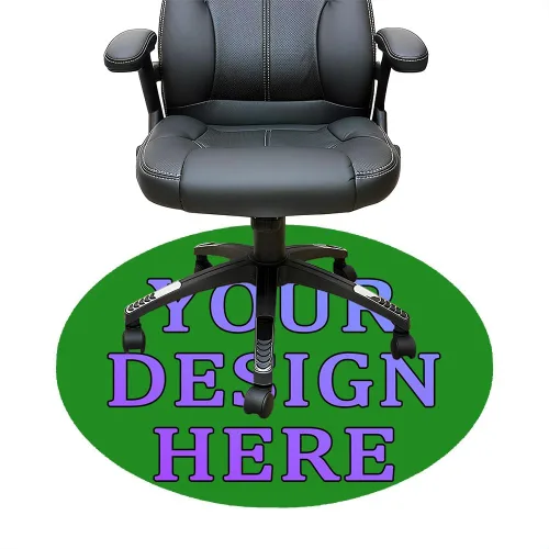 Vista 105 de Tapete redondo personalizado para silla de escritorio de oficina, diseño de tu propio logotipo de foto, texto, alfombrillas circulares
