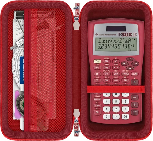 Vista 10 de khanka Funda de transporte para calculadora científica Texas Instruments TI-30Xa/TI BA II Plus/TI-30XIIS /TI-30XS MultiView/TI-36X Pro Engineering