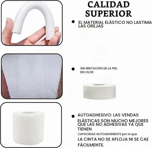 Vista 5 de Doberman - Kit de soporte para orejas de perro, herramienta de soporte para orejas de perro