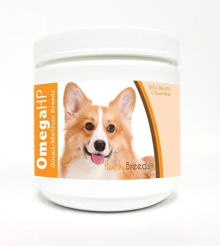 Vista 160 de Healthy Breeds Affenpinscher Omega HP - Masticables suaves para piel y pelaje, 60