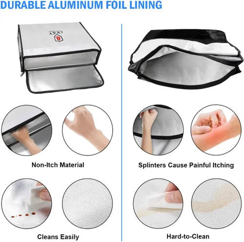 Vista 5 de Bolsa de Documentos Ignífuga - Caja Ignífuga [Aislada Térmica] Cajas de Seguridad Ignífugas para el Hogar Bolsa Ignífuga Grande Cremallera