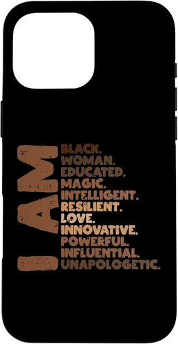 Vista 19 de I Am Black Woman Melanin Africa Pride History BHM Women Gift Case for iPhone 17