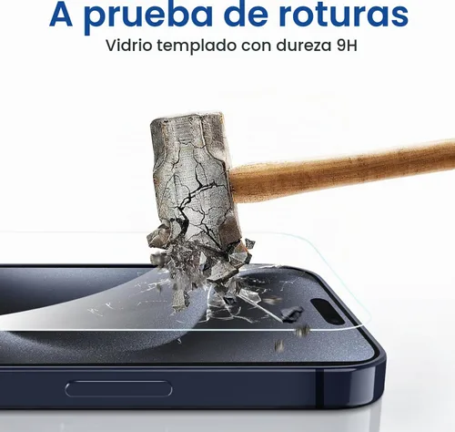 Vista 4 de amFilm Instalación más fácil OneTouch para iPhone 15 Pro Max Protector de pantalla [6.7 pulgadas] Vidrio templado + Protector de lente de cámara