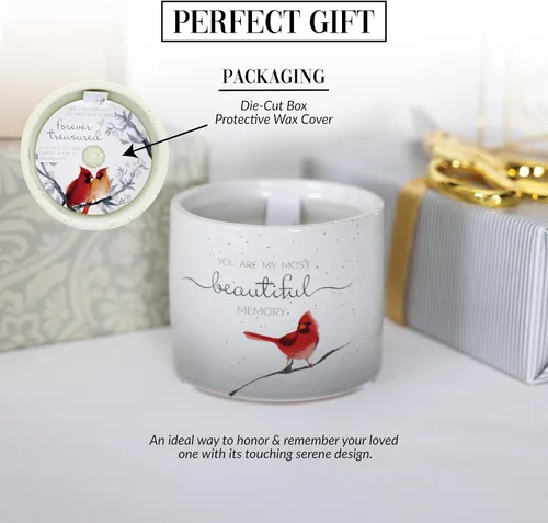 Vista 3 de Pavilion Gift Company - You Are My Most Beautiful Memory - Vela de cera de soja 100% de 8 onzas, vela de una sola mecha - Perfumada de jazmín