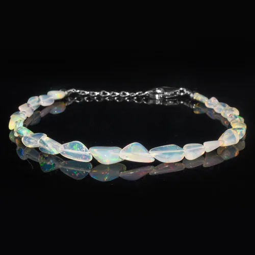 Vista 2 de MULTI GEMSTONE - Bangle Link Bracelet