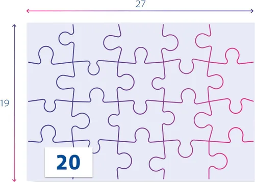 Vista 5 de Clementoni 24778, Peppa Pig Supercolor Puzzle para niños, 2 x 20 piezas, a partir de 3 años